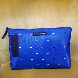 Tommy Hilfiger Blue Makeup Travel Bag